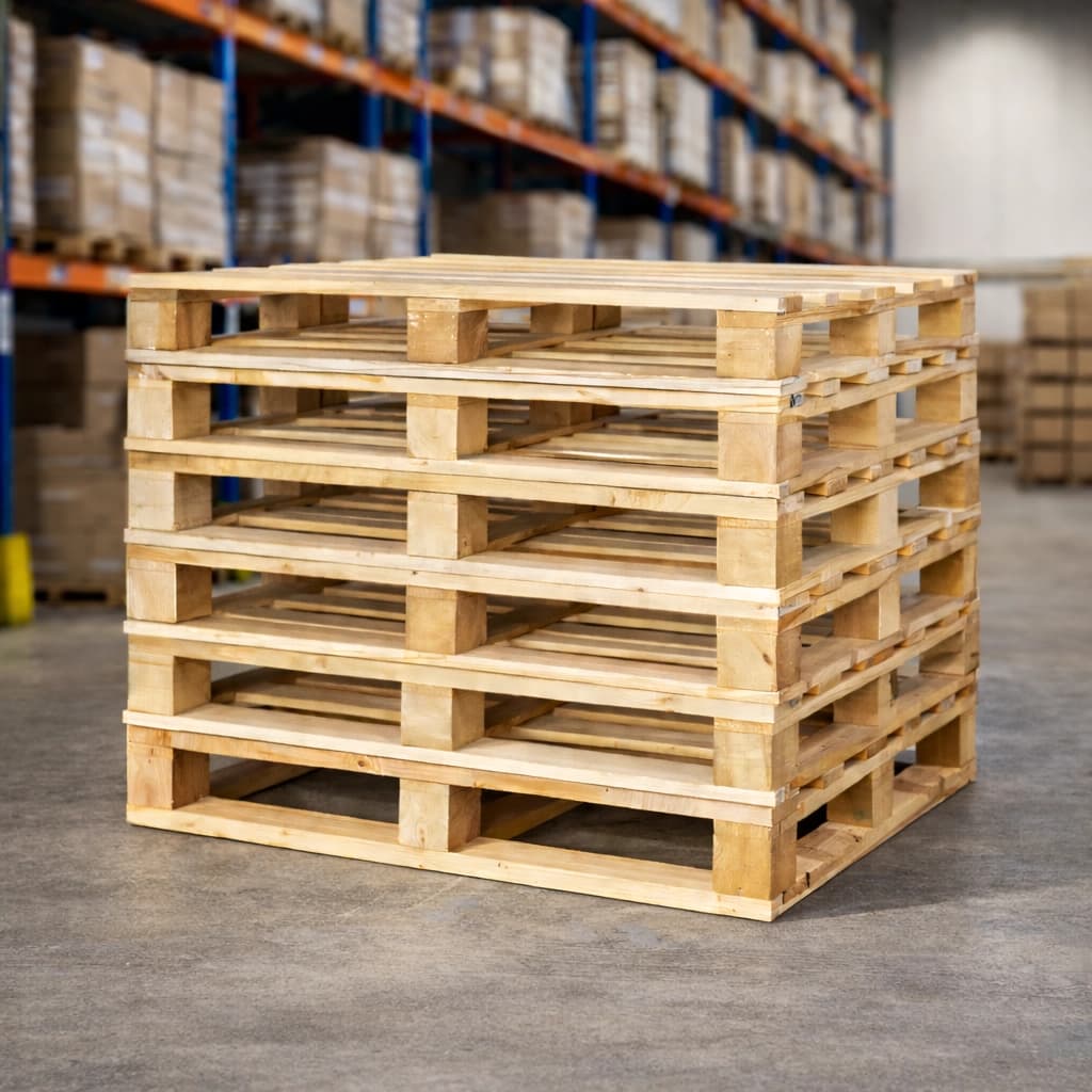 Pallets gestapeld